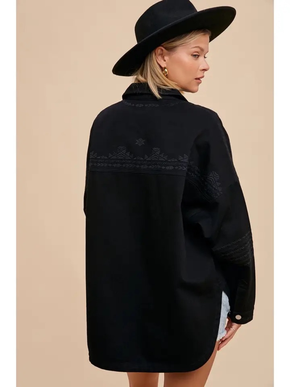 IN LOOM EMBROIDERED UTILITY SHACKET